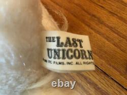 RARE VINTAGE The Last Unicorn Movie Plush 1980 ITC Films Fantasy Peter Beagle