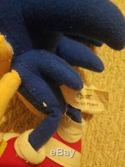 RARE VTG 12 Sonic X Plush Stuffed Doll Toy Figure Project Hedgehog GE Animation