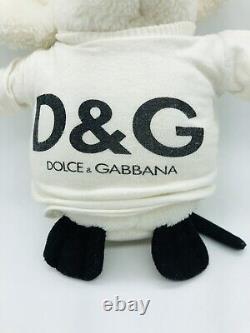 RARE Vintage 90s plush mouse with Dolce Gabbana Kids shirt D&G Stuffed Animal