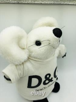 RARE Vintage 90s plush mouse with Dolce Gabbana Kids shirt D&G Stuffed Animal