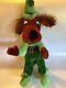 Rare Vintage Broadway Toy Irish Setter Dog Plush Green Stuffed Animal 20