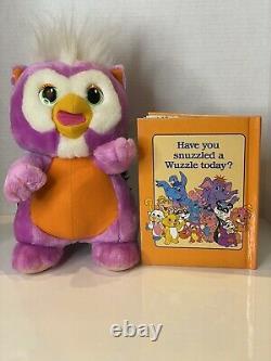 RARE Vintage Disney 1985 THE Wuzzles Skowl Owl Skunk Hasbro STUFFED ANIMAL Plush