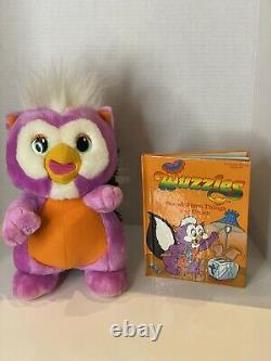 RARE Vintage Disney 1985 THE Wuzzles Skowl Owl Skunk Hasbro STUFFED ANIMAL Plush
