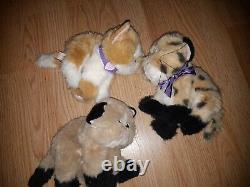 RARE Vintage Tyco 1990s Kitty Kitty Kittens Lot! Cat Plush Toy Purrs
