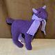 Rare! Vtg 1990s Patagonia Purple Guanaco Llama Plush Stuffed Animal With Scarf