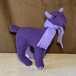 RARE! Vtg 1990s Patagonia Purple Guanaco Llama Plush Stuffed Animal with Scarf