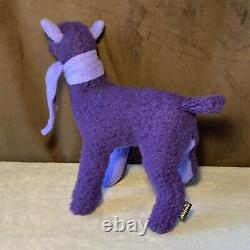 RARE! Vtg 1990s Patagonia Purple Guanaco Llama Plush Stuffed Animal with Scarf