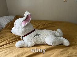 RARE Vtg BOLT 30 Dog Laying Down Large Jumbo Plush Disney Store Stuffed Animal