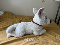 RARE Vtg BOLT 30 Dog Laying Down Large Jumbo Plush Disney Store Stuffed Animal