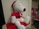 Rarejumbo Giant Size 48 Tall Christmas Santa Snoopy Plush Stuffed Animal 1999
