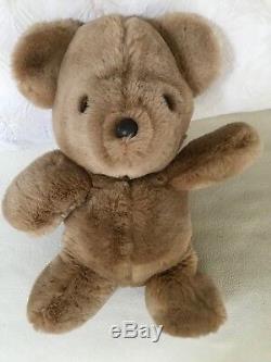 Rare 14 Vintage 1981 GUND Plush Tan Honey Brown Stuffed Teddy Bear RARE Unused