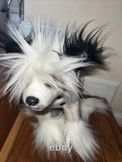 Rare 15 DEMDACO NAT & JULES Chinese Crested Dog Plush Stuffed Animal Toy 2014