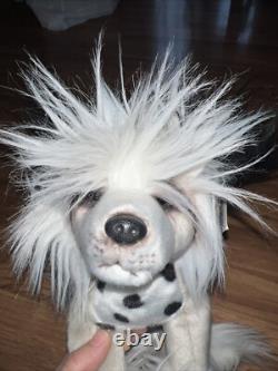 Rare 15 DEMDACO NAT & JULES Chinese Crested Dog Plush Stuffed Animal Toy 2014