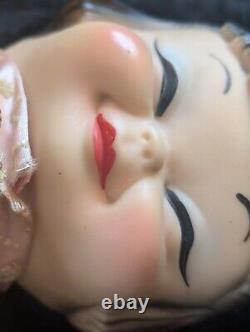 Rare 1950s RUSHTON Star Creation Plush Rubber Face Musical Asian Chinese Lady