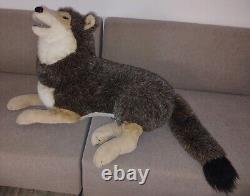 Rare 1995 Vintage Douglas Cuddle Toys Lohan Howling Wolf Plush Stuffed Animal