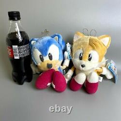 Rare 2set 1998 Sonic the Hedgehog Tails SEGA Pale color Plush 8 limited japan