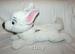 Rare 30 Bolt Disney Lying Plush Dog Stuffed Animal Toy White Puppy Movie Huge