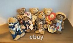 Rare 7 Longaberger Boyd's Bears With Tags 10 Boyd's Best Dressed