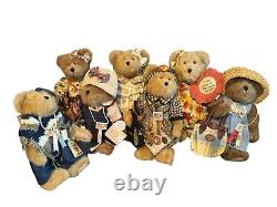 Rare 7 Longaberger Boyd's Bears With Tags 10 Boyd's Best Dressed