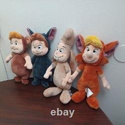 Rare Disney Store Lost Boys From Peter Pan Set of 4 Plush Stuffed Animal 13