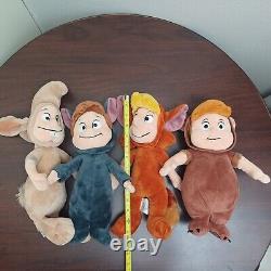 Rare Disney Store Lost Boys From Peter Pan Set of 4 Plush Stuffed Animal 13