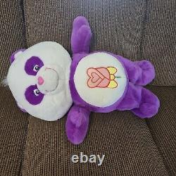 Rare Huge CARE BEAR Cousin POLITE PANDA 24 Purple Plush 2005 Stuffed Animal Big