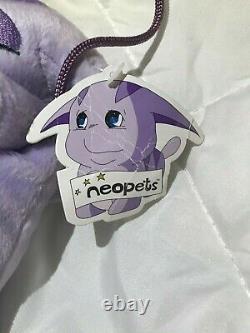 Rare Neopets Door Hanger Plush Toy with Tag 2003 Purple Poogle Limited Too