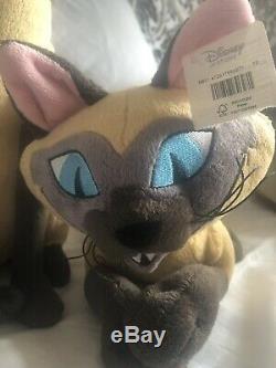 Rare Si & Am stamped Disney store Plush Soft Toy Lady And The Tramp