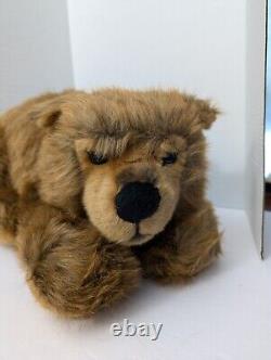 Rare Steiff Germany 075698 Grizzly Brown Bear Stuffed Animal Plush New