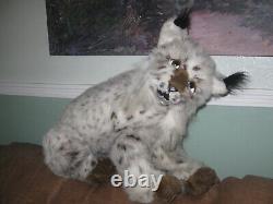 Rare! Vintage Animal Fair Plush Stuffed Bobcat- Lynx- BIG! 24 x 20 Kitty Cat
