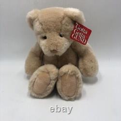 Rare Vintage Gund Plush Bear 14 Stuffed Animal Tan Punky Misprint of Bunky