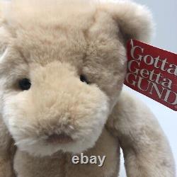 Rare Vintage Gund Plush Bear 14 Stuffed Animal Tan Punky Misprint of Bunky