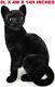 Realistic Black Cat Pet Soft Plush, Kids And Children Simulation Cuddly Doll Toy