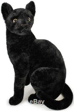 Realistic Black Cat Pet Soft Plush, Kids And Children Simulation Cuddly Doll Toy