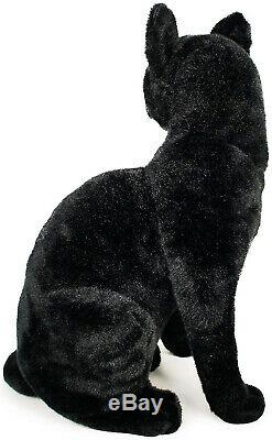 Realistic Black Cat Pet Soft Plush, Kids And Children Simulation Cuddly Doll Toy