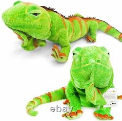 Realistic Giant Iguana Big Stuffed Animal Plush Soft Huge Lizard Toy Kid Gift