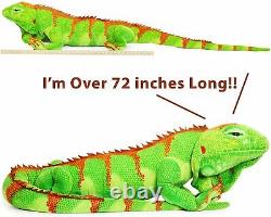 Realistic Giant Iguana Big Stuffed Animal Plush Soft Huge Lizard Toy Kid Gift