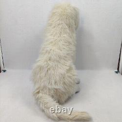 Realistic Life Size 24 Sitting Golden Retriever Sheep Dog Stuffed Animal Plush