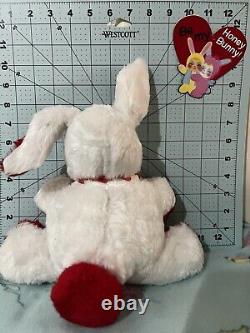 Rubber Face Plush Yawning Bunny