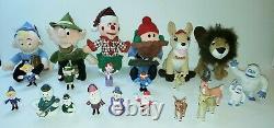 Rudolph Island of Misfit Toys Lot 22 Plush + Figurines Bumble Sam Hermey Clarice