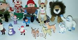 Rudolph Island of Misfit Toys Lot 22 Plush + Figurines Bumble Sam Hermey Clarice