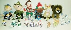 Rudolph Island of Misfit Toys Lot 22 Plush + Figurines Bumble Sam Hermey Clarice