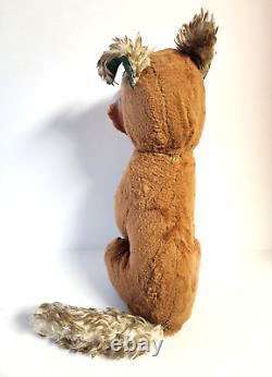 Rushton Plush Big Bad Wolf Rubber Face Vintage Stuffed Animal 16 Tall No Tag