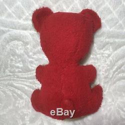 Rushton Rubber Face Valentine Crybaby Bear Vintage Midcentury Plush Toy