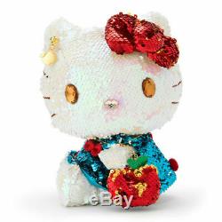 SALE! Sanrio Hello Kitty 45th Anniversary Plush Doll Sequin withApple Bag charm