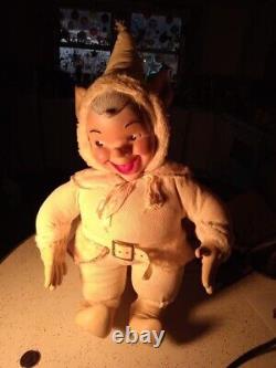 SALE! Vtg Bijou Plush Rubber Face Stuffed Animal Pixie Elf Cartoon Character 18