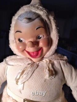 SALE! Vtg Bijou Plush Rubber Face Stuffed Animal Pixie Elf Cartoon Character 18