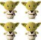 Set Of 4! Baby Yoda 4 Stars Wars The Mandalorian Itty Bitty Plush Stuffed Toy