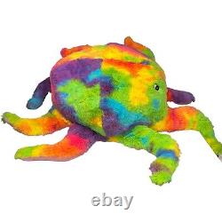 SQUISHABLE Prism Octopus PLUSH TIE DYE Rainbow LARGE Stuffed Animal RETIRED NWT