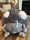 Squishable Worrible Andrew Bell Plush 15 Grey Blue Drool Stress Large Stuffed
